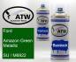 Preview: Ford, Amazon Green Metallic, SU / M6922: 400ml Sprühdose + 400ml Klarlack - Set, von ATW Autoteile West.